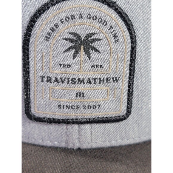 Travis Mathew Hat Cap Green Strapback 110 One Ten Flex Golf Here For Good Time - Picture 2 of 9
